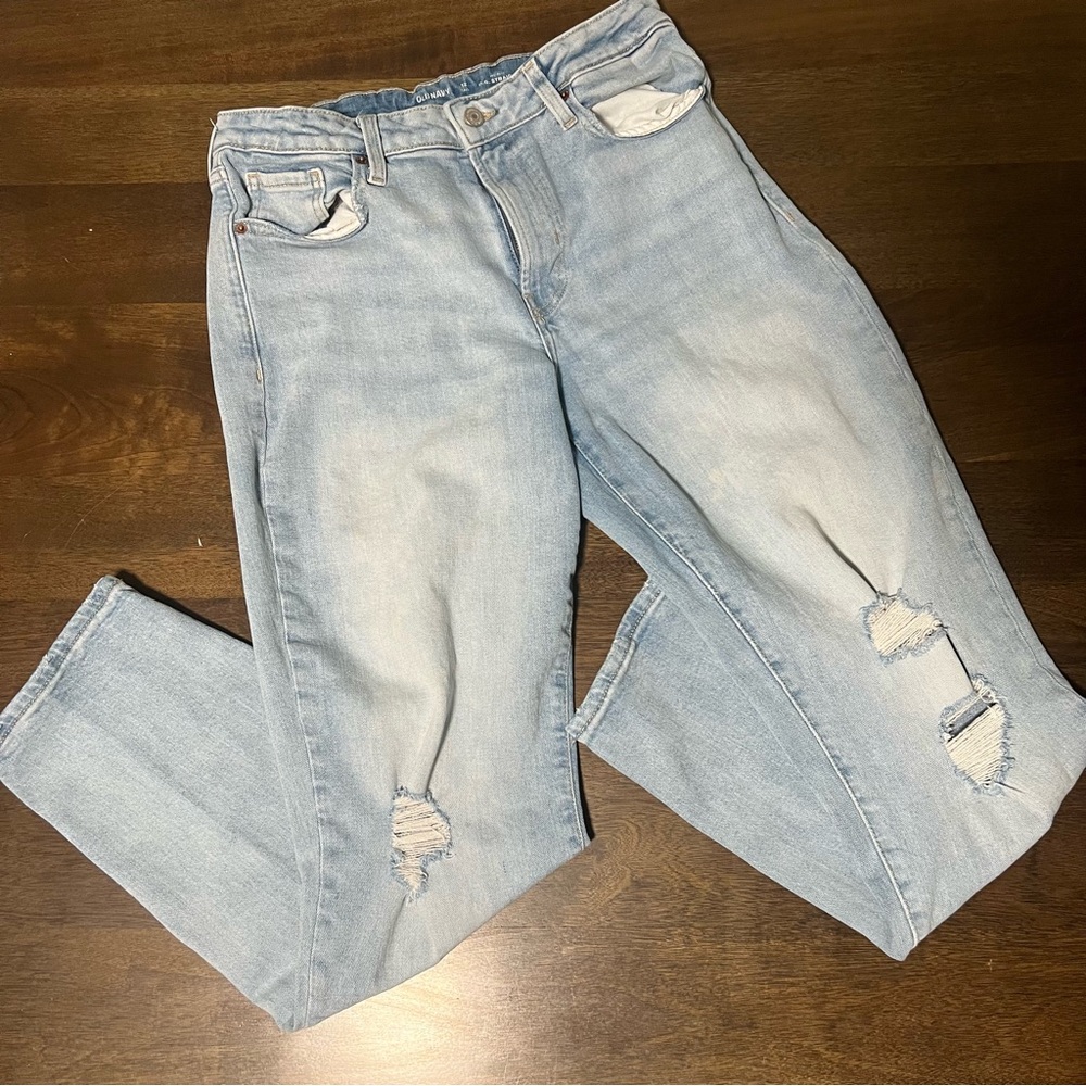 Old Navy O.G. Straight Jeans light blue 12 tall long